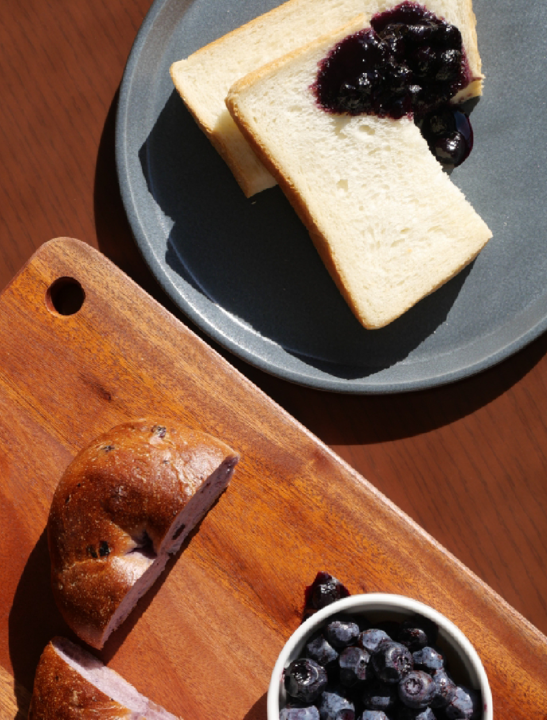 ブルーベリー農園だからできる、贅沢モーニング。