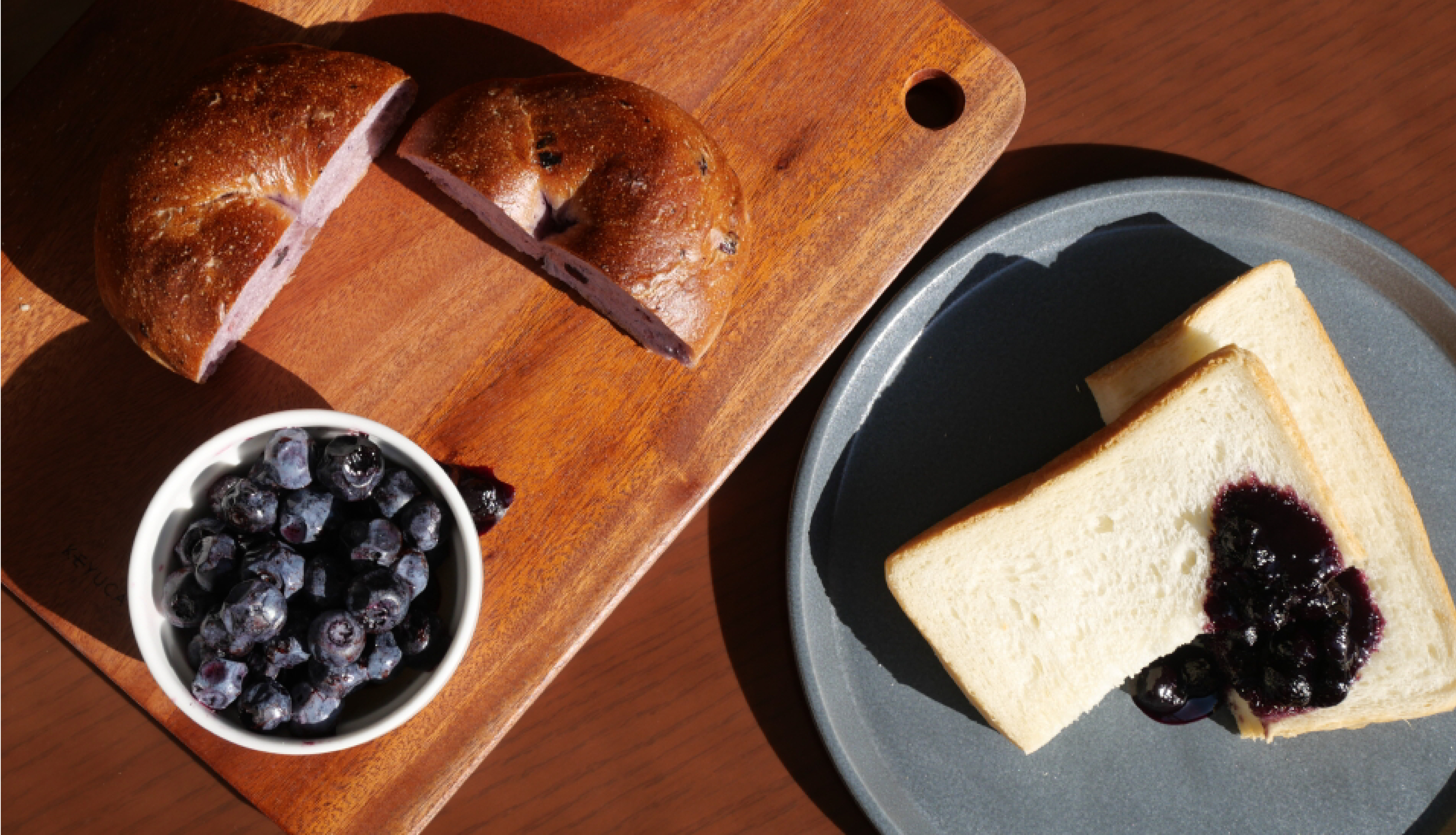 ブルーベリー農園だからできる、贅沢モーニング。