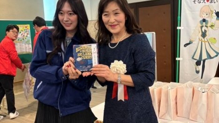 防災イベントにて、ブルーベリーカレーを寄付！